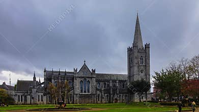 Saint Patrick's Cathedral In Dublin Time-Lapse