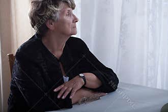 Elderly lonely widow missing