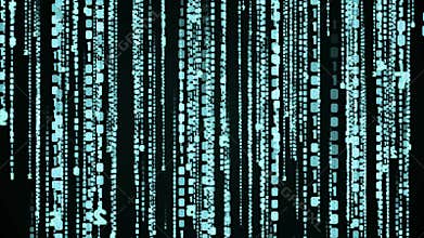Matrix binary code rain looping animation