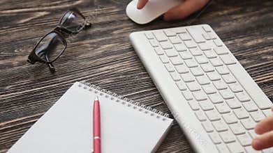 Oficce workplace wooden table