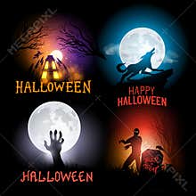 Halloween Vector Backgrounds