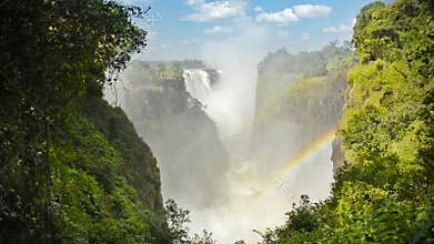 Victoria Falls Waterfall Footage Zimbabwe Africa Ambient Audio