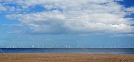 Sea shore and beach Skegness