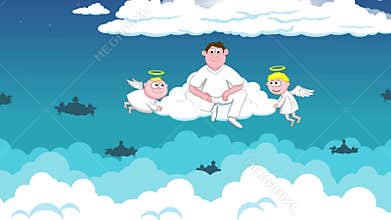 Angels in heaven