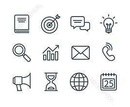 Business line icons