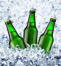 Beer is in ice