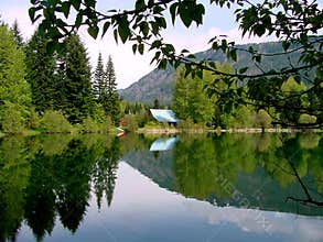 Lavender Lake Reflection