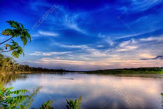 Evening on the river