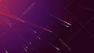 Particle Rain Comet Star