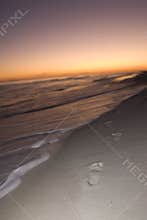 Sunset Footprints