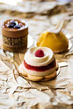 Assortment of fancy cakes