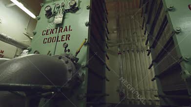 Central coolers of vessel cooling system