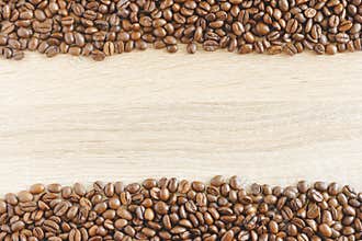 Coffee beans text and space for words