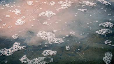 Pollution Spilling Into River