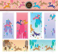 Deer fly bookmark set