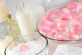 Rose petal spa