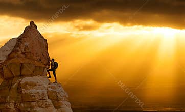 Successful woman Concept motivation, inspiration