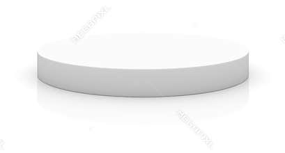 Empty round pedestal for display