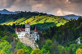 The famous Dracula castle near Brasov,Bran,Transylvania,Romania,Europe