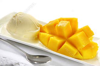 Mango and Ice Cream