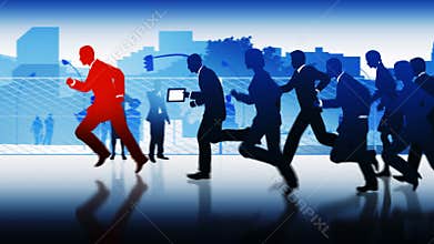 Business people animation