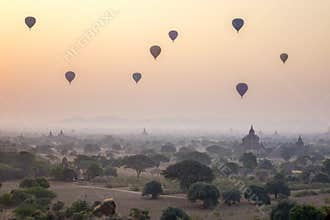 Sunset in Bagan, Myanmar