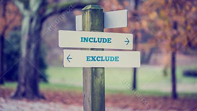 Include and Exclude