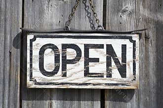 Open sign