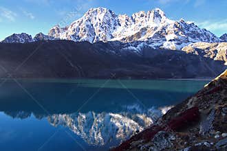 Morning landscape in the Gokyo
