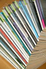Pile of magazines