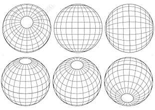 Globe grid - vector