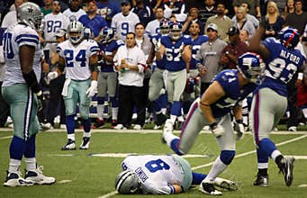 Cowboys Tony Romo Sacked