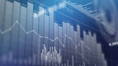 Charts, data and bar graphs.