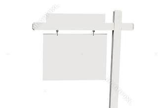 Blank Real Estate Sign