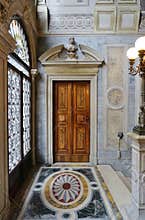 The Aman Canal Grande hotel located in the Palazzo Papadopoli in Venice