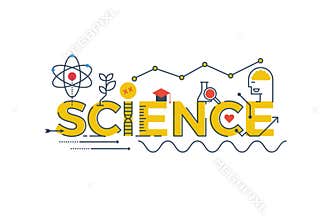 Science word illustration