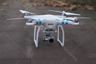 Drone on the floor