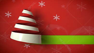 christmas tree paper curl