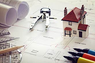 House plan blueprint