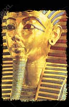 Burial mask of the Egyptian pharaoh tutankhamun