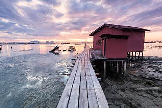 Amazing Sunrise and Sunset in George Town, Penang