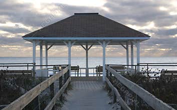 Gazebo on beach