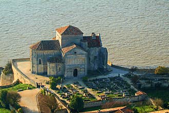 Sainte Radegonde medieval Church, Talmont sur Gironde, Charente Maritime, France