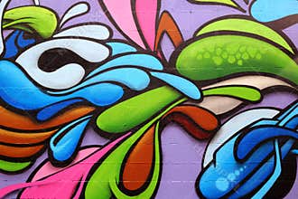 Colorful graffiti art