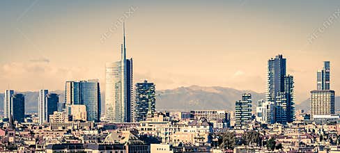 Milano Italy, skyline