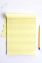 Blank legal pad