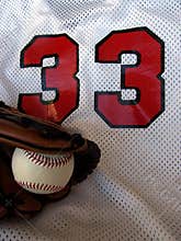 Baseball, Glove and Jersey