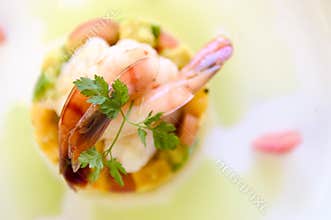 Food prawn dish