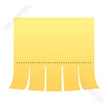 Tear off paper advertisement