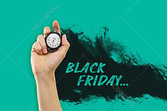 Black Friday sale - holiday shopping concept
